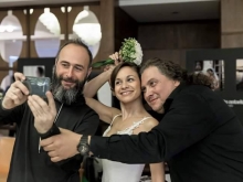 Umberto Astarita Fotografo con Claudio Celentano e la meravigliosa nipote Stefania Oteri